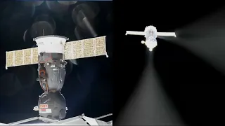 Soyuz MS-13 undocking and departure
