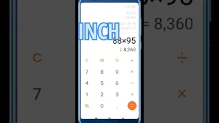 How to convert Inch to meter  and feet || #shots#calculator #inch #foot #meter #shots_video