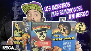 NECA UNIVERSAL MONSTERS : FRANKENSTEIN / THE MUMMY / THE WOLF MAN - UNBOXING / REVIEW EN ESPAÑOL