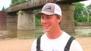 Lucky man snags monster catfish in Grand Forks