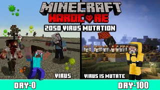 I Survive 100 days in Year 2050 VIRUS MUTATIONS MINECRAFT HARDCORE (हिंदी)