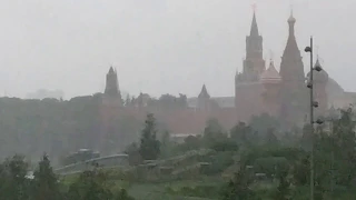 Мощный ливень и шторм в центре Москвы 3 июля 2020 #шторм