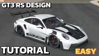 Porsche GT3 RS Design Livery Tutorial Car parking multiplayer