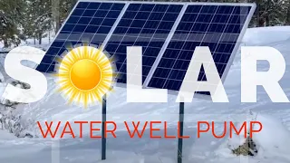 DIY - How to Build an Off Grid Solar Powered Well Water Pump