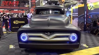 Amazing Chopped '55 Ford Pickup at SEMA from TC Penick & Bay One Customs - Eastwood
