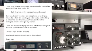 How to tune a Yaesu FT 101 for receiving only. Responding to a Facebook group post