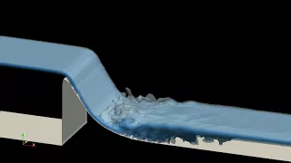 3D URANS simulation of hydraulic jump in a spillway [OpenFOAM]