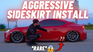 INSTALLING NEW AGGRESSIVE SIDESKIRTS ON THE FRS! *AMAZING RESULTS*