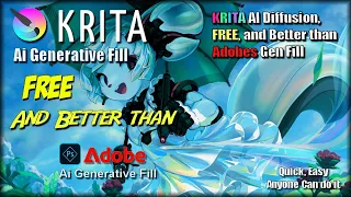 KRITA AI Diffusion FREE, and Better than Adobes Gen Fill