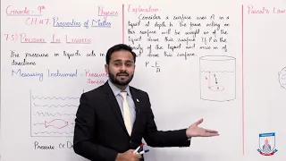 Class 9 - Physics - Chapter 7 - Lecture 4 - 7.5 Pressure in Liquids - Allied Schools