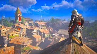 Assassin's Creed Valhalla Paris Free Roam Parkour (4K 60FPS) Edward Kenway's Outfit