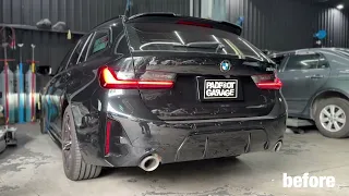 BMW G21LCI 320I B48 升級HJS Downpipe 200鉬 OPF當派