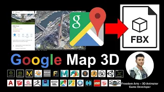 Google Map 3D to FBX - 3D Modeling Tutorial