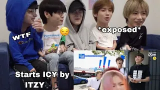 TXT - REACTION WHEN  “ICY''  WAS PLAYED IN ‘ONE DREAM.TXT’ The last episode | FUNNY MOMENT | TXTZY