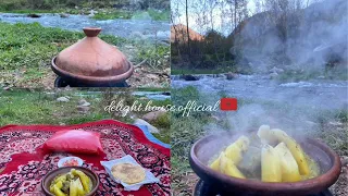 Moroccan tagine in nature (Marrakech - Ourika Valley)