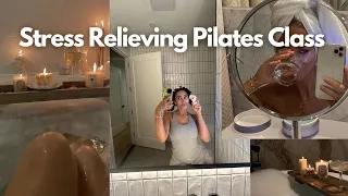 Pilates Flow for Relaxation and Stress Relief! 30 Min Full Body Pilates Workout At-Home