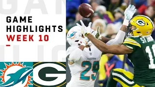 Dolphins vs. Packers Week 10 Highlights | NFL 2018