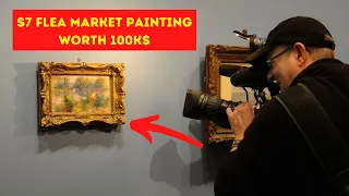 Woman Who Buys $7 Flea Market Painting Realizes The Famous Painter