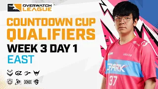 Overwatch League 2021 Season | Countdown Cup Qualifiers | Week 3 Day 1 — East