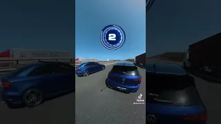 Golf R vs Audi S3 Roll Race 🏁