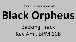 Black Orpheus  -  Am Backing Track BPM 108