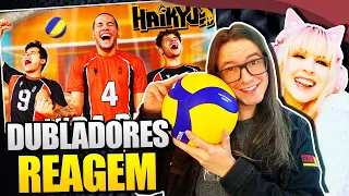 DUBLADORES de Haikyuu Vendo o HAIKYUU na VIDA REAL! 🏐 do Matosu!