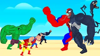 Team Hulk, Iron Man rescue Spiderman From GIANT-SPIDER VENOM: Returning from the Dead SECRET - FUNNY