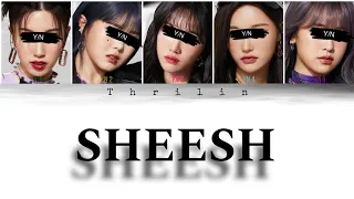 SHEESH by Babymonster (Your Girl Group) 5 members version (Colour Coded Lyrics) | Thrilin |