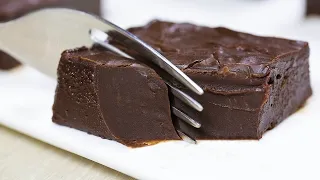 No bake - Only 2 Ingredient Chocolate Fudge Recipe /No oven