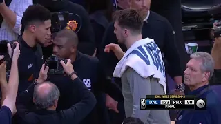 Luka Doncic and Devin Booker Both SHOWS RESPECT after dallas eliminates  Suns!