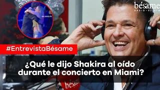 EN VIVO: Carlos Vives confesó lo que Shakira le dijo al oído cuando le llegó de sorpresa a Miami