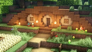 Minecraft: Casa en la Montaña Perfecta para Survival | Tutorial Casa Grande de Madera