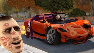 Niko and Bernie's reunion was a tragedy！In traffic at a speed of 9999999！ - GTA4