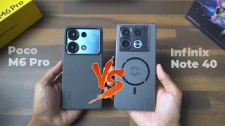 POCO M6 PRO VS INFINIX NOTE 40 🔥 JANGAN SALAH PILIH ⚡ TES KAMERA, PERFORMA & BATERAI