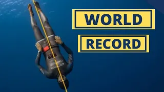 Free Immersion Freediving World Record by Mateusz Malina at Vertical Blue 2022