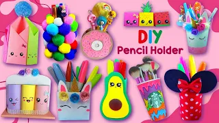 22 DIY Pencil Holder Idea - Cute, Glitter, Fluffy BACK TO SCHOOL HACKS - Easy School Supplies