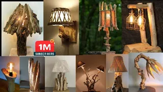 ¡Increíbles +60 ideas con Troncos y Ramas secas¡ Lámparas que están extremadamente Bien ▶️