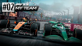 F1 23 - MY TEAM - GP DA ARÁBIA SAUDITA 50% - A NOVA JEDDAH NOS DEU SORTE! - EP 002