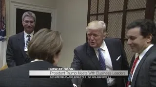President Trump meets with business leaders