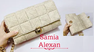 Plastic canvas bag / how to make a plastic canvas bag / purse / clutch / step by step