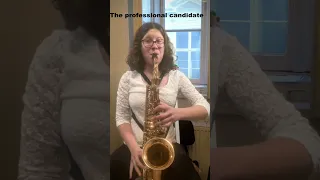 4 typical candidates at a classical saxophone competition