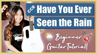 Have You Ever Seen the Rain CCR Beginner Guitar Tutorial EASY Lesson | Chords, Strumming & Cover! 🎸