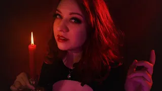 ASMR / Gentle Vampire comforts you during storm (personal attention, scalpmassage, facecleaning)