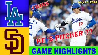 LA Dodgers Vs. SD Padres Game Highlights May 10 2024 | MLB Season 2024
