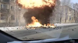 Метеорит упал на Машину в Тюмени 15.02.2013 путин челябинск