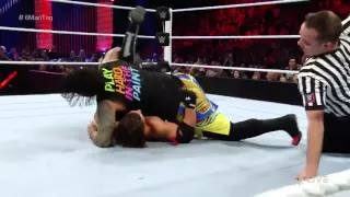 Roman Reigns & The Usos vs  AJ Styles, Luke Gallows & Karl Anderson  Raw, May 2, 2016 mp4