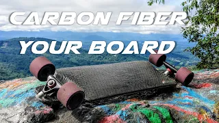 Cheapest Way to Carbon Fiber a Longboard (For people without tools)