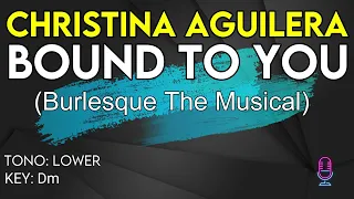 Christina Aguilera - Bound To You - Karaoke Instrumental - Lower