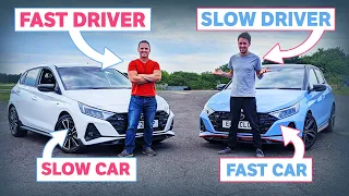 Fast Car, Slow Driver Vs Slow Car, Fast Driver!