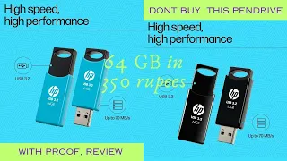 Dont buy HP Pendrive USB 3.2 712w 64gb, Ultimate unboxing and review HP Pen drive